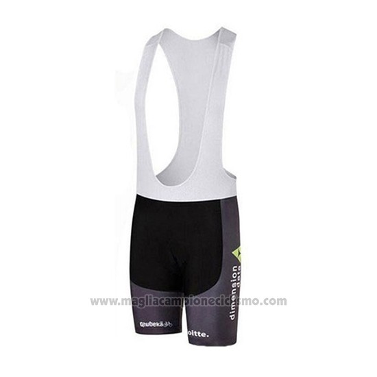 2018 Abbigliamento Ciclismo Dimension Data Bianco e Verde Manica Corta e Salopette